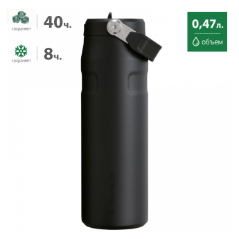 Термобутылка Stanley Aerolight 0,47 л, чёрная (10-12979-002)